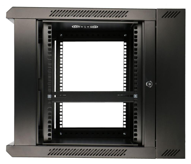 ExtraLink Wisząca 19" 12U 600x600mm dwusekcyjna (czarna) - 489409 - zdjęcie 7